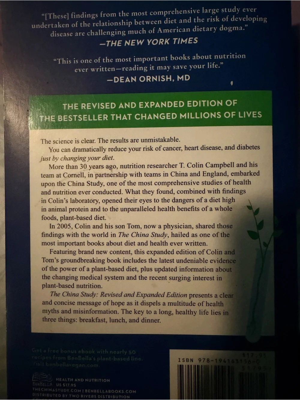 The China Study by - Blue Edition